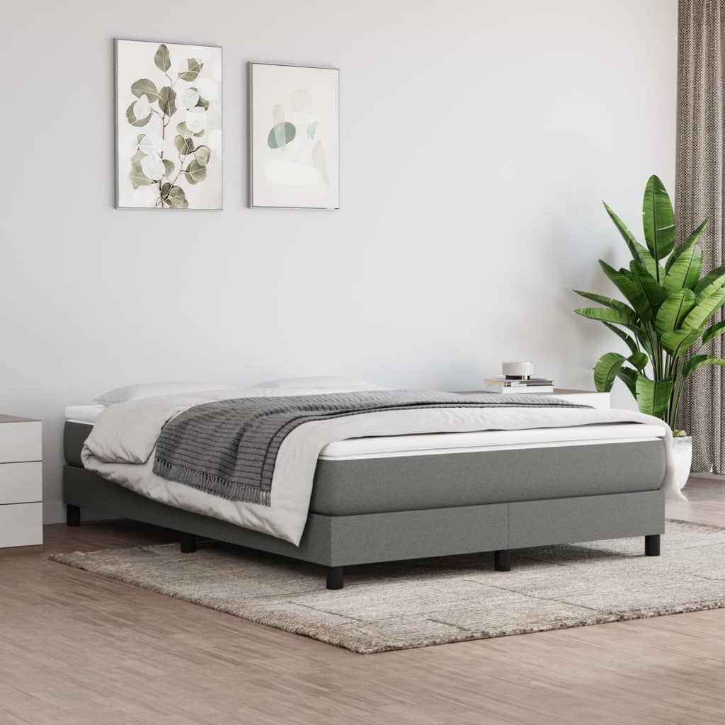Levně vidaXL Taštičková matrace střední tvrdost tmavě šedá 140 x 200 x 20 cm textil