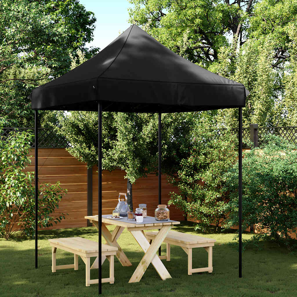 Levně vidaXL Skládací party stan pop-up černý 200 x 200 x 306 cm