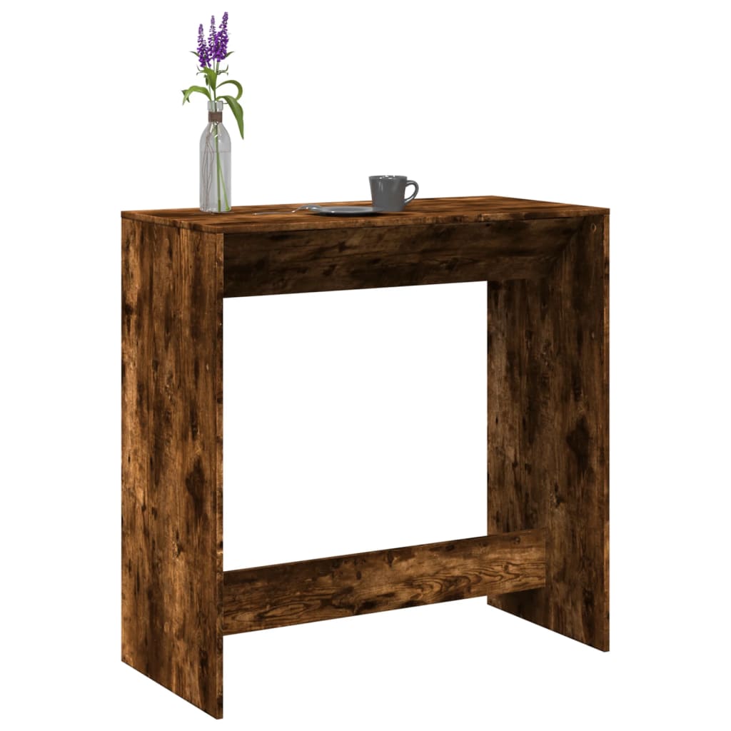 Levně vidaXL Barový stůl kouřový dub 102 x 50 x 103,5 cm kompozitní dřevo