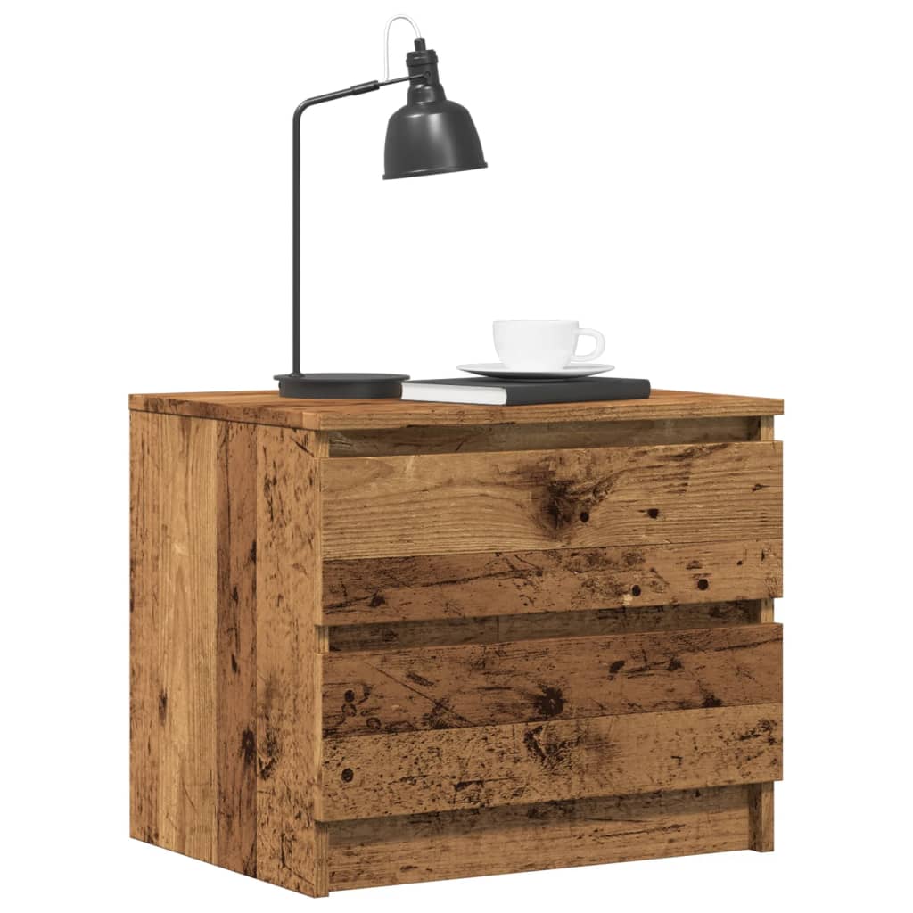 Levně vidaXL Noční stolky 2 ks old wood 50 x 40 x 43,5 cm kompozitní dřevo