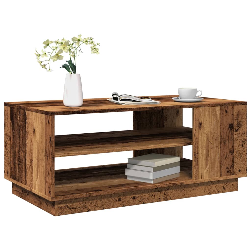 Levně vidaXL Konferenční stolek old wood 102 x 55 x 43 cm kompozitní dřevo