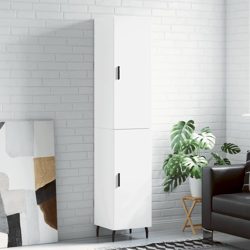 Levně vidaXL Skříň highboard bílá 34,5 x 34 x 180 cm kompozitní dřevo