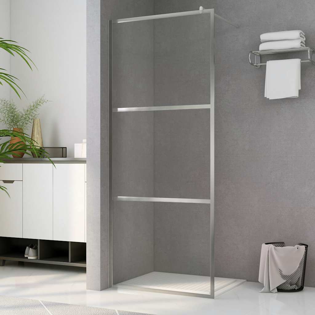 Levně vidaXL Zástěna do průchozí sprchy čiré ESG sklo 80 x 195 cm