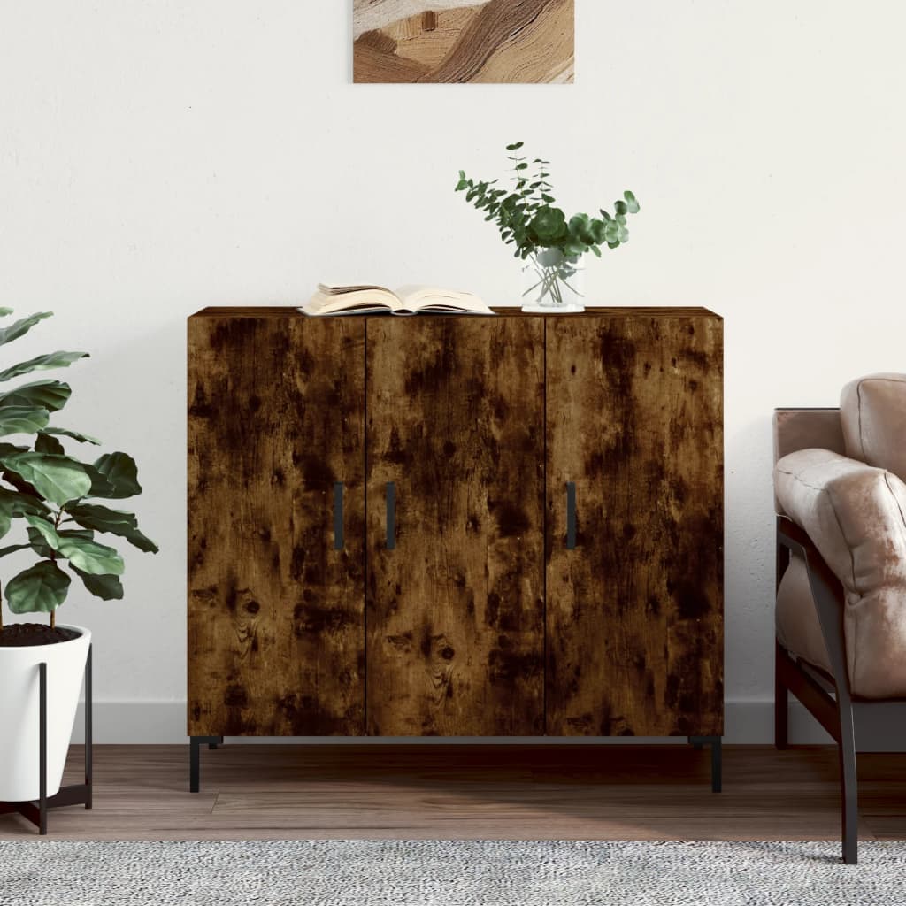 Levně vidaXL Příborník kouřový dub 90 x 34 x 80 cm kompozitní dřevo