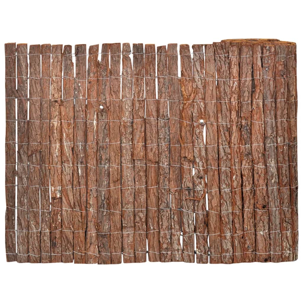 Levně vidaXL Plot z kůry 1000 x 70 cm