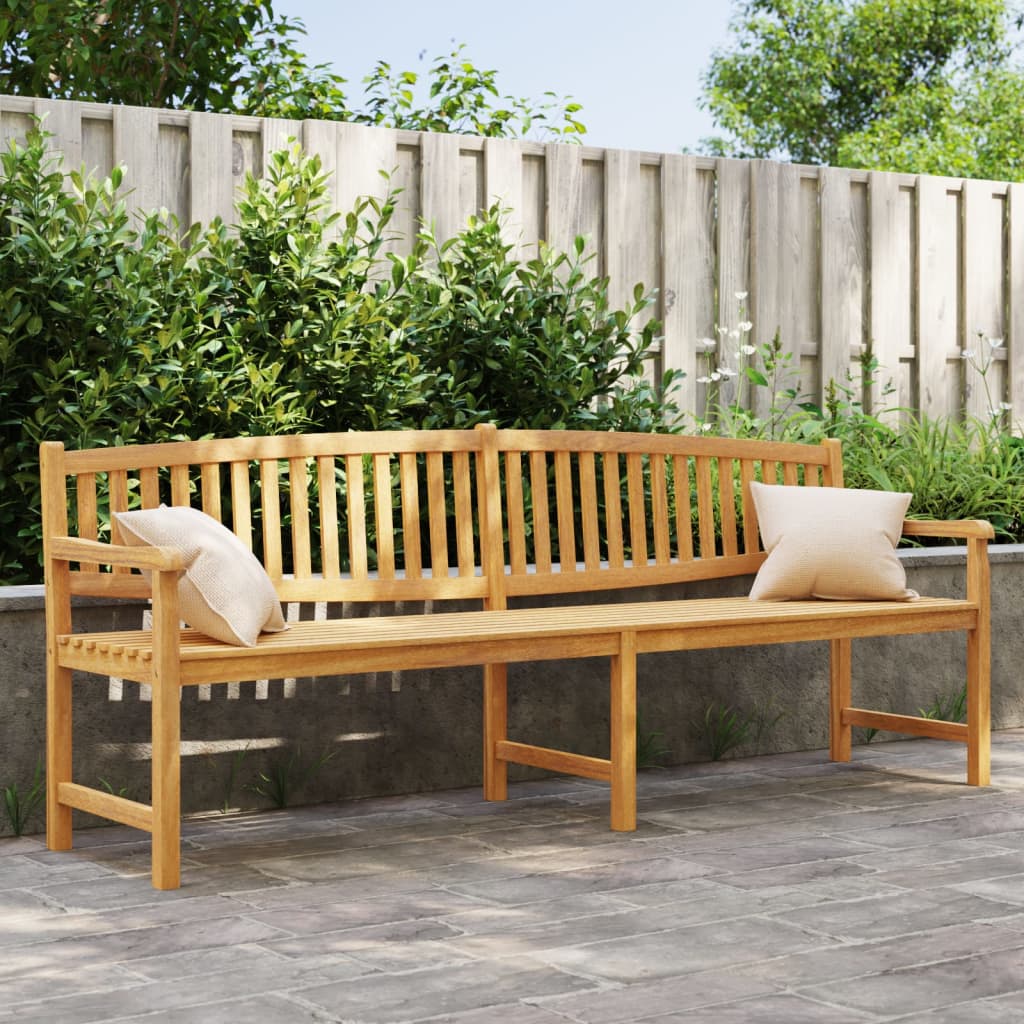 vidaXL Zahradní lavice 228 x 59,5 x 90 cm masivní teakové dřevo