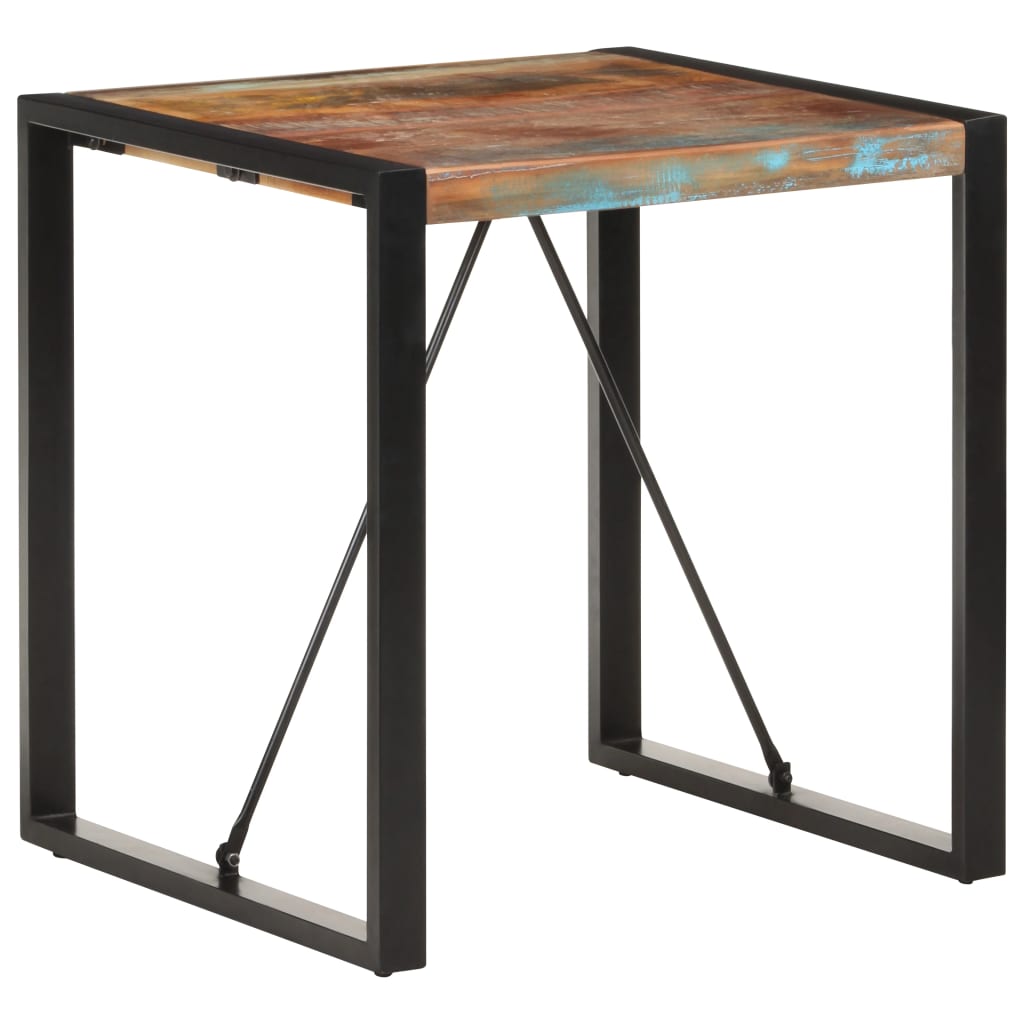 vidaXL Jídelní stůl 70 x 70 x 75 cm masivní recyklované dřevo