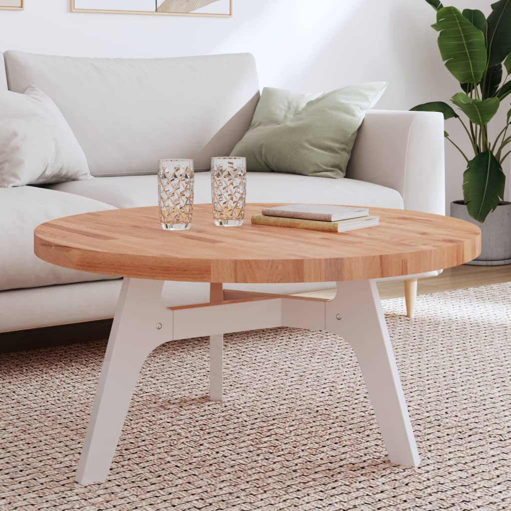 vidaXL Stolní deska Ø 90 x 4 cm kulatá masivní bukové dřevo