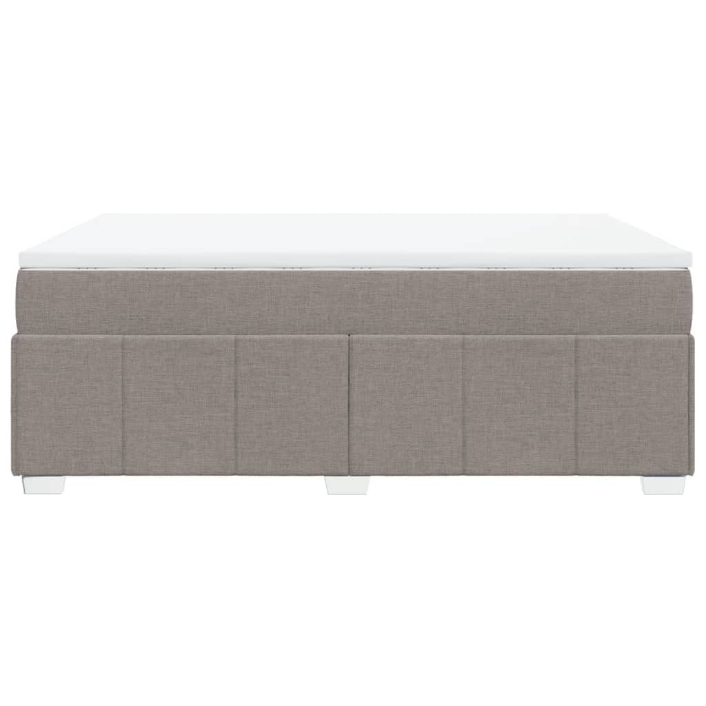 vidaXL Box spring postel s matrací taupe 160x200 cm textil
