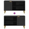 vidaXL TV skříňka černá 80 x 33 x 46 cm kompozitní dřevo