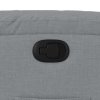 vidaXL Polohovací křeslo světle šedé textil