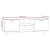 vidaXL TV skříňka dub sonoma 120 x 40,5 x 35 cm kompozitní dřevo