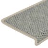 vidaXL Samolepící nášlapy na schody vzhled sisal 15ks 65x21x4cm zelené