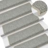 vidaXL Samolepící nášlapy na schody vzhled sisal 15ks 65x21x4cm zelené