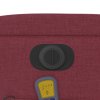 vidaXL Elektrické masážní polohovací křeslo vínové textil