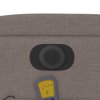 vidaXL Elektrické masážní polohovací křeslo taupe textil