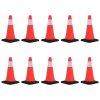vidaXL Reflexní dopravní kužely s těžkými základnami 10 ks 50 cm