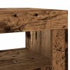 vidaXL Příborník s LED old wood 80 x 35 x 75 cm kompozitní dřevo