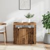 vidaXL Příborník s LED old wood 80 x 35 x 75 cm kompozitní dřevo