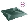 vidaXL Nástěnné panely 48 ks zelené 50 x 50 cm xPS 12 m² hvězda