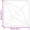 vidaXL Nástěnné panely 48 ks zelené 50 x 50 cm xPS 12 m² hvězda