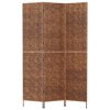 vidaXL Paraván 3panelový hnědý 122 x 180 cm vodní hyacint