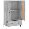 vidaXL Skříň highboard betonově šedá 69,5x31x115 cm kompozitní dřevo
