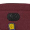 vidaXL Elektrické masážní polohovací křeslo vínové textil