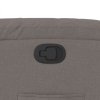 vidaXL Polohovací křeslo taupe textil