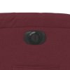 vidaXL Elektrické polohovací křeslo vínové textil
