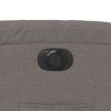 vidaXL Elektrické polohovací křeslo taupe textil