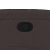 vidaXL Zvedací polohovací křeslo tmavě hnědé textil