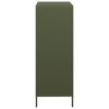 vidaXL Skříň olivově zelená 68 x 39 x 103,5 cm ocel