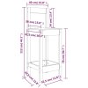 vidaXL Barové židle 2 ks 40 x 41,5 x 112 cm masivní borové dřevo