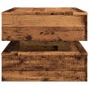 vidaXL Konferenční stolek s LED osvětlením old wood 90 x 50 x 40 cm