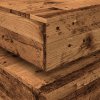 vidaXL Konferenční stolek s LED osvětlením old wood 90 x 50 x 40 cm