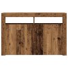 vidaXL Příborník s LED old wood 115,5 x 30 x 75 cm kompozitní dřevo