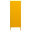 vidaXL Skříň hořčicově žlutá 68 x 39 x 103,5 cm ocel