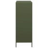 vidaXL Skříň olivově zelená 39 x 35 x 103,5 cm ocel