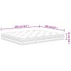 vidaXL Taštičková pružinová matrace medium 160 x 200 cm