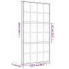 vidaXL Posuvné dveře zlaté 102,5 x 205 cm mléčné ESG sklo a hliník