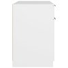 vidaXL Psací stůl bílý 100 x 50 x 75 cm kompozitní dřevo