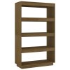 vidaXL Knihovna / dělicí stěna medově hnědá 80 x 35 x 135 cm borovice