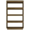 vidaXL Knihovna / dělicí stěna medově hnědá 80 x 35 x 135 cm borovice