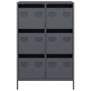 vidaXL Skříň antracitová 68 x 39 x 101,5 cm ocel
