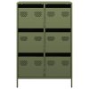 vidaXL Skříň olivově zelená 68 x 39 x 101,5 cm ocel