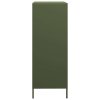 vidaXL Skříň olivově zelená 68 x 39 x 101,5 cm ocel