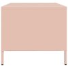 vidaXL Konferenční stolek růžový 101,5 x 50 x 43,5 cm ocel