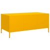 vidaXL Konferenční stolek hořčicově žlutý 101,5 x 50 x 43,5 cm ocel