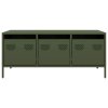 vidaXL Konferenční stolek olivově zelený 101,5 x 50 x 43,5 cm ocel